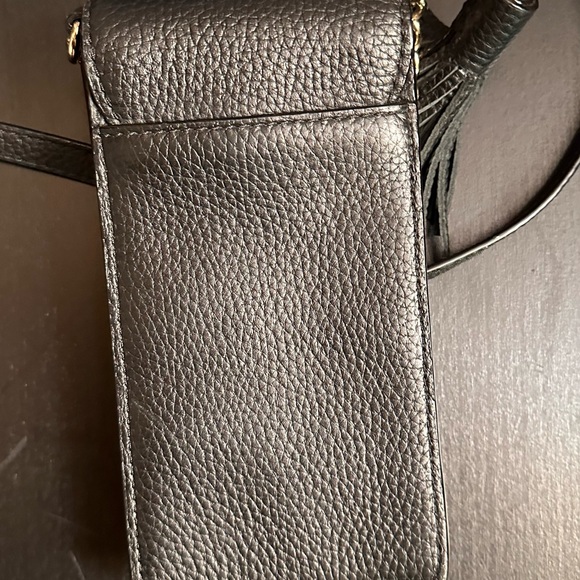 Kate Spade Phone Crossbody Black Pebbled Leather - Picture 4 of 5